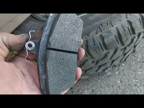 Видео: Mitsubishi Montero Sport замена задних тормозных колодок на суппорте от газели