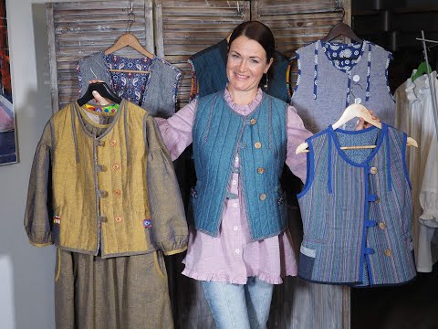 Видео: Жилетки-душегрейки. Жилетка в паре с блузкой.