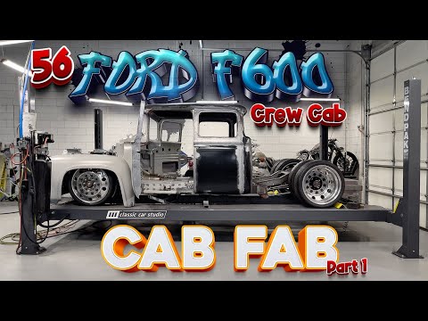 Видео: 56 Ford F600 "Crew Cab" • Часть 1 • Cab Fab