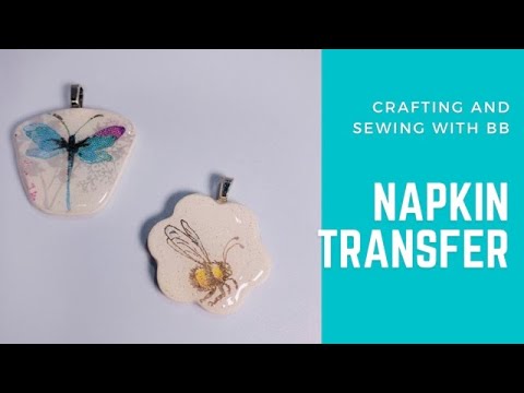 Видео: Перенос салфеток на полимерную глину