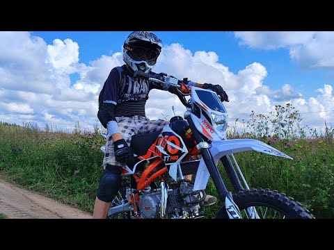 Видео: Обкатываю питбайк KAYO Basic tt140 EM 17/14