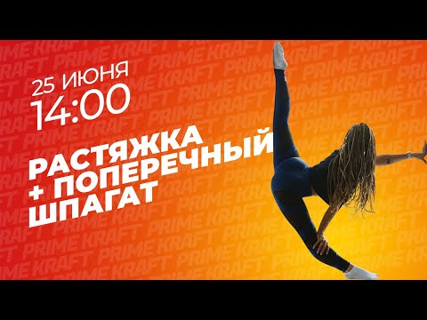 Видео: Растягиваемся и садимся на поперечный шпагат с атлетом команды Prime Kraft - Ксении Николаевой