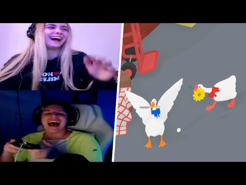 Видео: КСЮША И МАЗЕЛЛОВ ИГРАЮТ В ГУСЯ