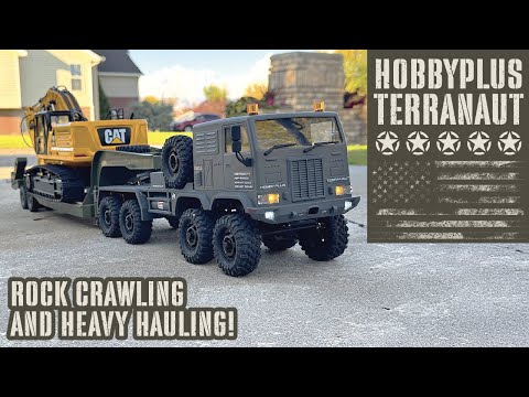 Видео: HobbyPlus Terranaut 8x8 — это просто БЕЗУМИЕ! Ползание по камням и перевозка тяжёлых грузов!