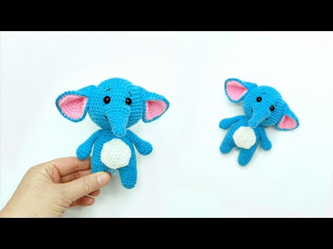 Видео: 💙🩵Как связать милого слонёнка крючком за вечер🩵💙#amigurumi #crochet