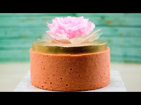 Видео: Мой торт🎂. Оформление торта японским бисквитом💮 ( English Subtitles ) - Я - ТОРТодел!