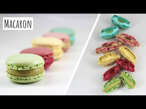 Видео: Macaron || Макарон || 5 разных начинок!! 🇫🇷 (фисташка, малина, маракуйя, крем-брюле, мята-лимон)