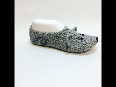 Видео: Следки тапочки мышки крючком Проще не бывает