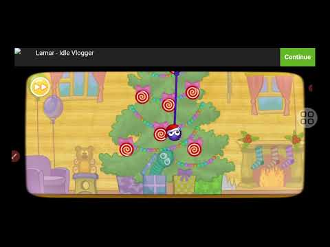 Видео: Сине-фиолетовый пушистый шарик отправился в приключения по удивительному миру игры «Поймай конфету»