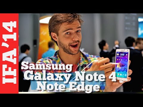 Видео: Первый обзор Galaxy Note 4 и Note Edge [IFA14]