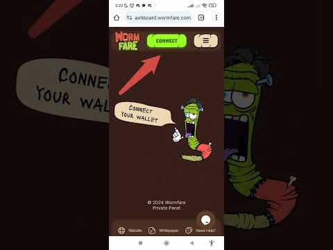 Видео: Wormfare Slap задание с созданием аккаунта: Как привязать кошелек Metamask, как привязать Telegram