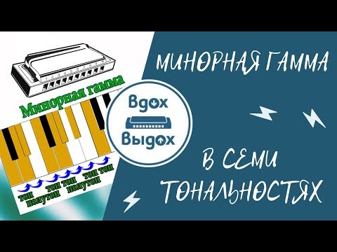 Видео: Минорная гамма в семи тональностях на губной гармошке С