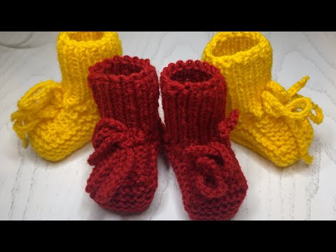 Видео: Пинетки "Нежность" Спицами Для Новорожденных и Недоношенных Малышей | Пошаговый МК Для Начинающих