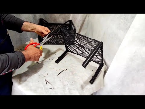 Видео: Садовый Декор из пластиковых ящиков за Копейки, покажу как сделать.