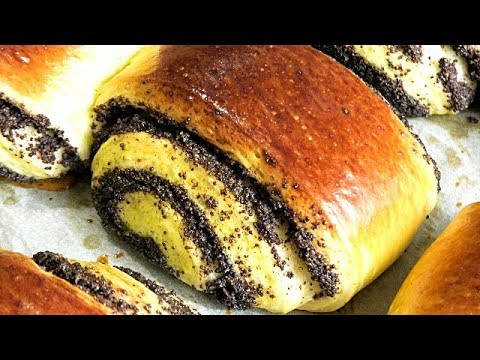 Видео: Булочка с маком. "РАКУШКА С МАКОМ".Рецепты от Галины/Poppy seed buns