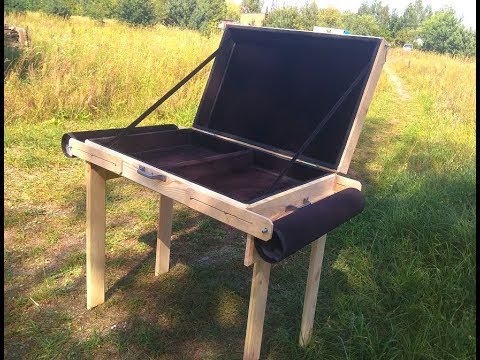 Видео: Стол-чемодан для уличной торговли
