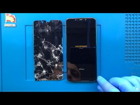 Видео: Фрагментированный !!! Замена экрана Xiaomi Pocophone F1