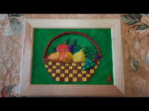 Видео: Натюрморт "Корзинка с фруктами"