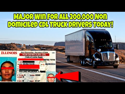 Видео: Большая победа для всех 200 000 водителей грузовиков с CDL, не проживающих в стране! Тысячи дальн...