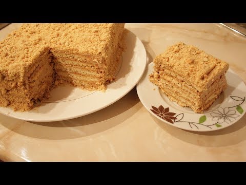 Видео: Очень вкусный торт без выпечки, из печенье