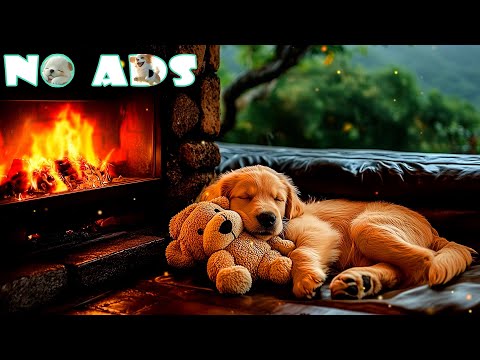 Видео: 3 часа успокаивающей музыки для собак, звучащей в тишине ночи 🎶 Звук камина