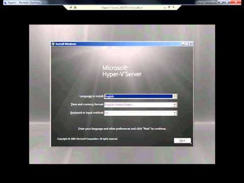 Видео: Microsoft Hyper V Server 2008 R2 установка, настройка, использование