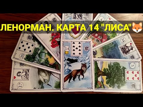 Видео: ЛЕНОРМАН. КАРТА 14 "ЛИСА"🦊. Значение и сочетания карты. Малая колода.