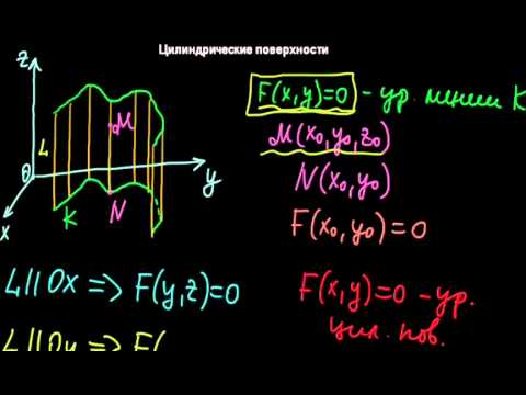 Видео: §63 Цилиндрические поверхности
