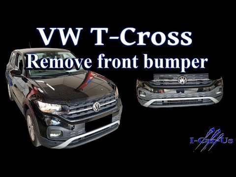 Видео: VW T-Cross, снятие переднего бампера — руководство