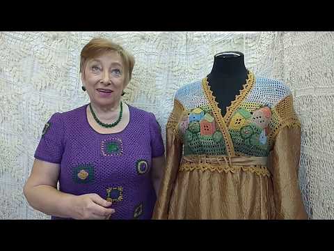 Видео: Шлафрок "Манящие края". Вязание крючком от О. С. Литвиной.