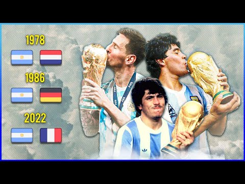 Видео: ТРИ ФИНАЛА ВЫИГРАННЫХ АРГЕНТИНОЙ НА КУБКЕ МИРА ⚽🏆