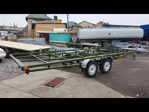 Видео: Причеп Лафет Прицеп пасека Платформа для ульев. 6,0х2,0м. 64000гр. Лукашенко Вадим.