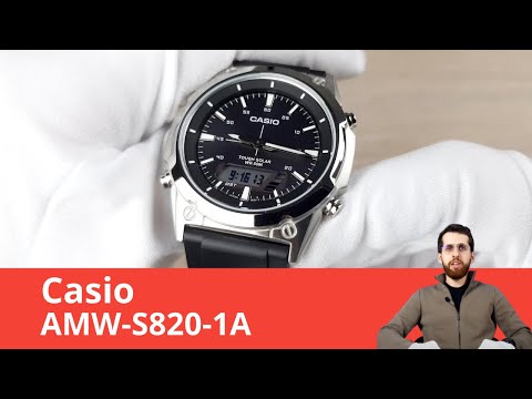 Видео: Аналоговое + Цифровое в элегантном корпусе / Casio AMW-S820-1A