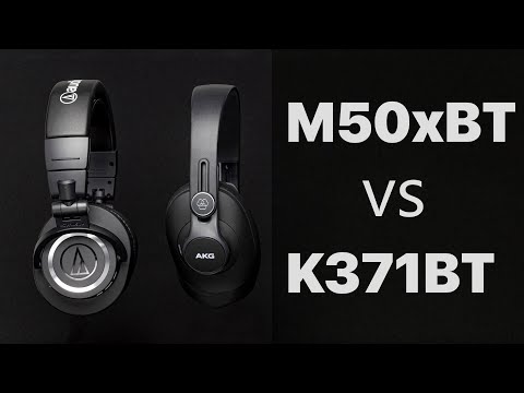 Видео: БИТВА СТУДИЙНЫХ БЕСПРОВОДНЫХ НАУШНИКОВ | ATH M50xBT vs AKG K371BT