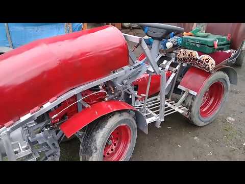 Видео: Обзор самодельного  минитрактора с двигателем зид 4.5 (умз)