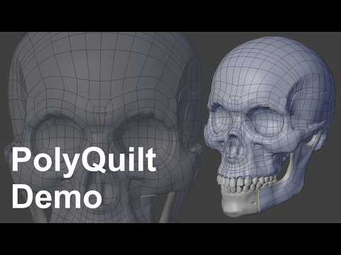 Видео: Учебное пособие по инструменту ретопологии PolyQuilt | Blender 3D