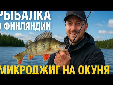 Видео: "Рыбалка на спиннинг!" Микроджг на окуня осенью в Финляндии на реке ! #fishing #perch #finland 