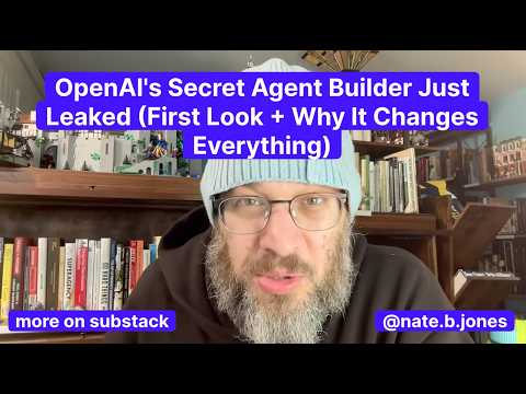 Видео: Секретный конструктор агентов OpenAI только что вышел в свет (первый взгляд + почему он всё меняет)