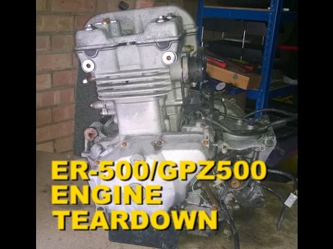 Видео: Kawasaki ER-5 / KLE 500 / GPZ 500 / EX 500 — Разборка двигателя — Часть 4. Снятие цилиндра