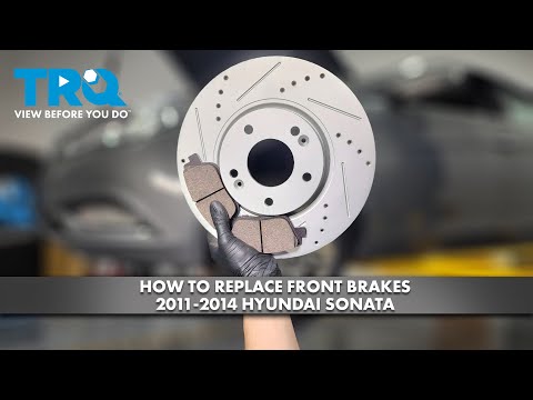 Видео: Как заменить передние тормоза на Hyundai Sonata 2011-2014