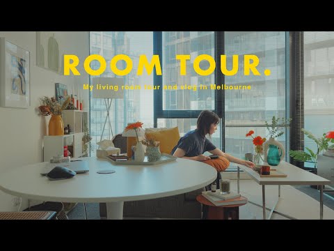 Видео: [Осмотр помещения] Растения, зеленый и оранжевый🍊 Представляем гостиную и кухню