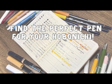 Видео: Лучшие ручки для Hobonichi | Тест ручки на бумаге Tomoe River