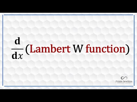 Видео: Производная функции Ламберта W