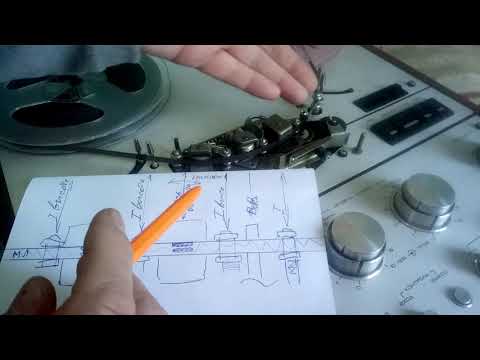 Видео: Катушечный магнитофон - настройка головок