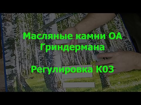 Видео: ОА Гриндерман ойл и регулировка К03 29/12/23