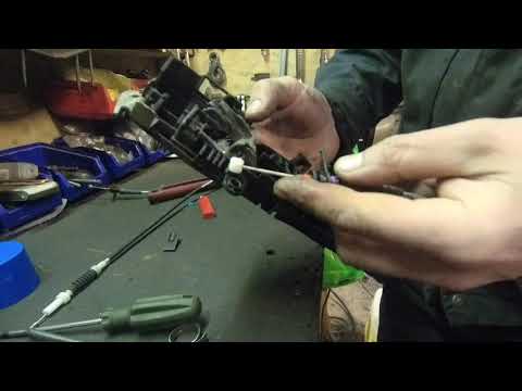 Видео: замена тросика ручки двери bmw x5 e70