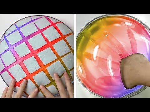 Видео: Самое удовлетворяющее видео слизи ASMR | Релаксирующая странно удовлетворяющая слизь 2019 460