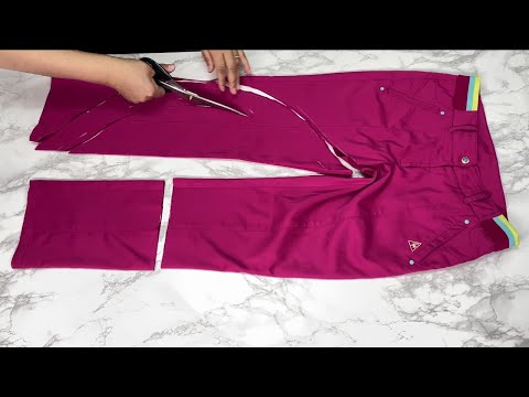 Видео: [DIY] Не выбрасывайте дырявые штаны. | Получается потрясающее произведение искусства.