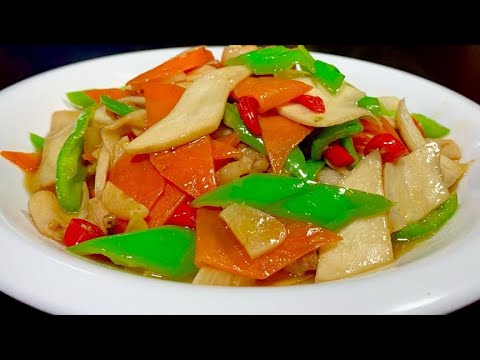 Видео: Pleurotus eryngii нужно делать таким образом, чтобы он был вкусным, нежным, вкусным и питательным