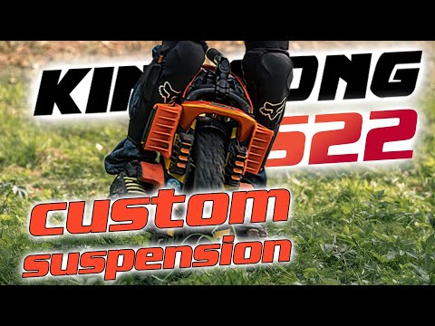 Видео: Подвеска Kingsong S22 на роликах (custom roller suspension).